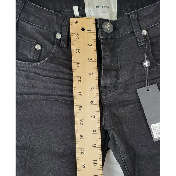 One Teaspoon Womens Petite Size 26P Black Punk Freebird II NWT - Picture 9 of 9